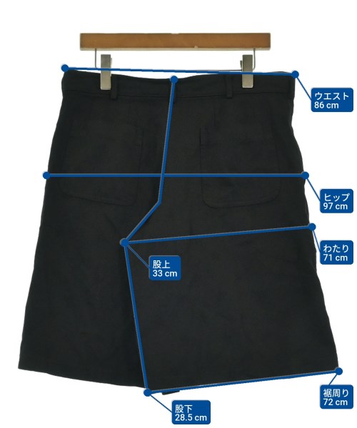 BLACK COMME des GARCONS（ブラックコムデギャルソン）ショートパンツ 黒 サイズ:L メンズ/2200622014067