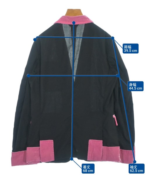 BLACK COMME des GARCONS（ブラックコムデギャルソン）カジュアルジャケット 黒 サイズ:S レディース/2200626481049