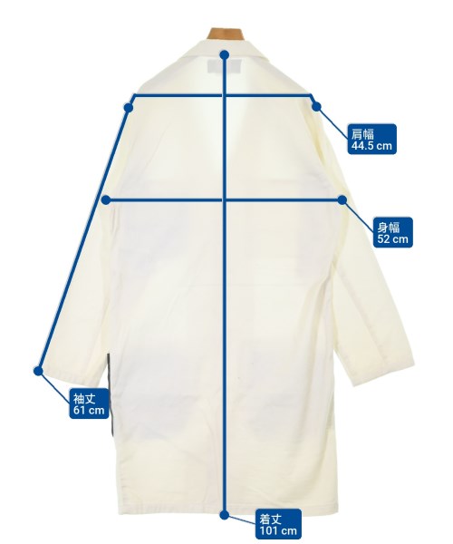 BLACK COMME des GARCONS（ブラックコムデギャルソン）チェスターコート 白 サイズ:S レディース/2200640741051