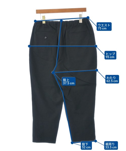 BLACK COMME des GARCONS（ブラックコムデギャルソン）クロップドパンツ 黒 サイズ:M レディース/2200642245038