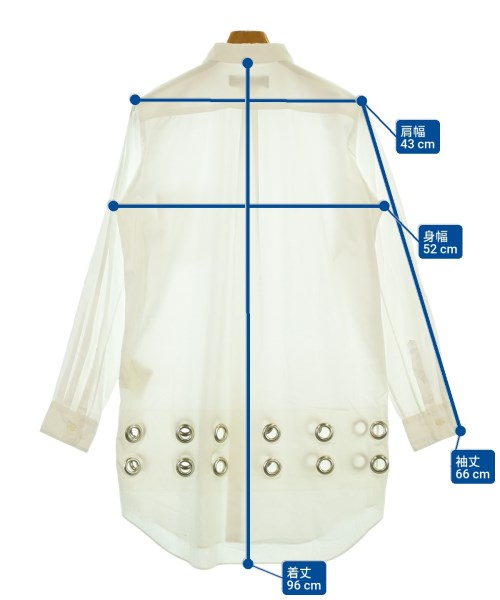 BLACK COMME des GARCONS（ブラックコムデギャルソン）カジュアルシャツ 白 サイズ:M メンズ/2200640311094
