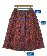 BLACK COMME des GARCONS（ブラックコムデギャルソン）ロング・マキシ丈スカート 赤 サイズ:S レディース/2200629933194