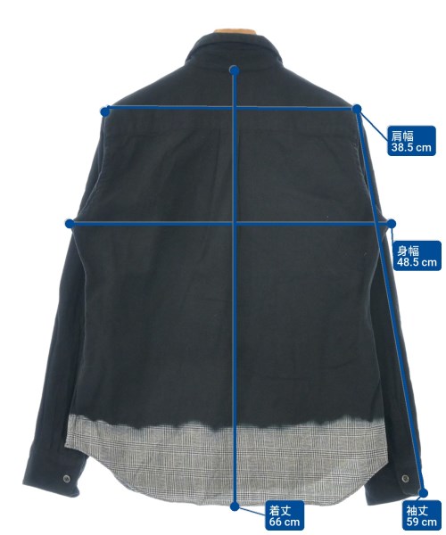 BLACK COMME des GARCONS（ブラックコムデギャルソン）カジュアルシャツ 黒 サイズ:M レディース/2200639530178