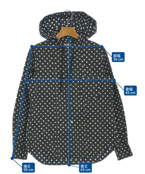 BLACK COMME des GARCONS（ブラックコムデギャルソン）カジュアルシャツ 黒 サイズ:S レディース/2200644235051