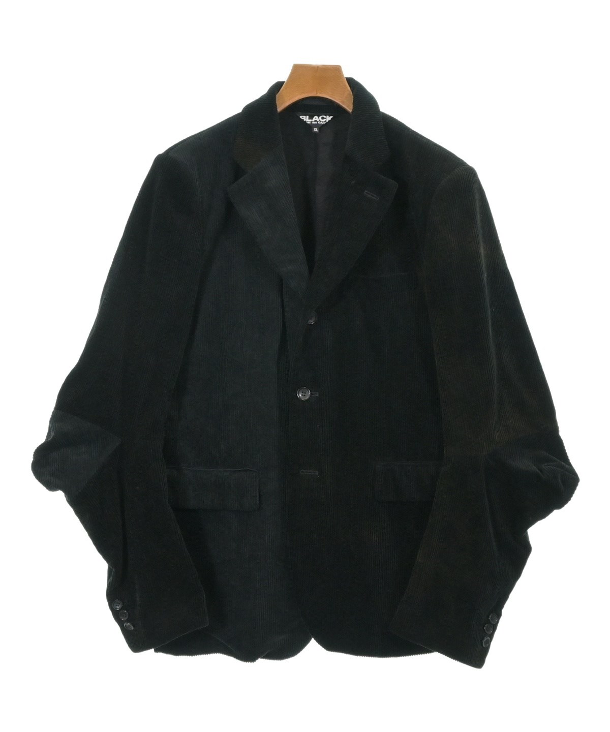 BLACK COMME des GARÇONS ノーカラージャケット L BLACK COMME des GARCONS（ブラックコムデギャルソン