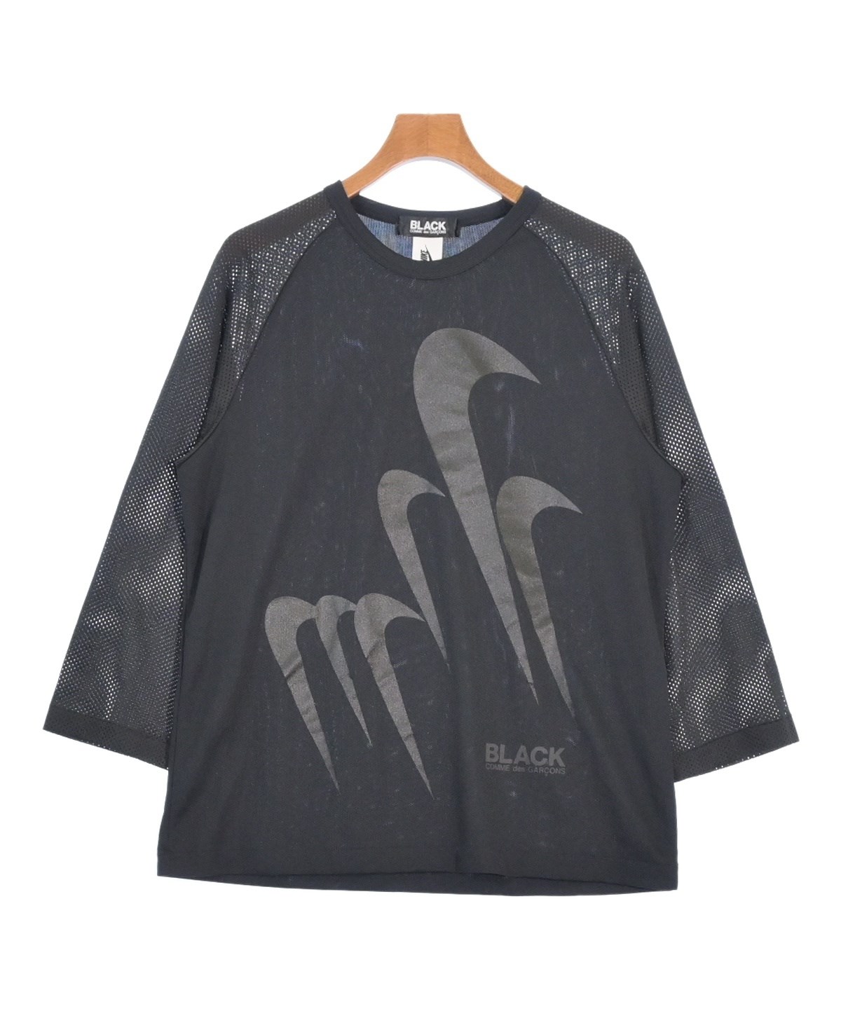 BLACK COMME des GARCONS Tシャツ・カットソー 黒 2125425L0012 BLACK COMME des GARCONS（ブラックコムデギャルソン）Tシャツ