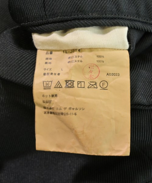 BLACK COMME des GARCONS（ブラックコムデギャルソン）カジュアルジャケット 黒 サイズ:L メンズ/2200623911020