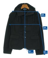 BLACK COMME des GARCONS（ブラックコムデギャルソン）カジュアルジャケット 黒 サイズ:XS レディース/2200615090122
