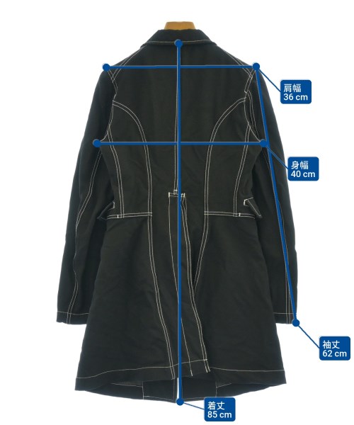 BLACK COMME des GARCONS（ブラックコムデギャルソン）カジュアルジャケット 黒 サイズ:XS レディース/2200624787037
