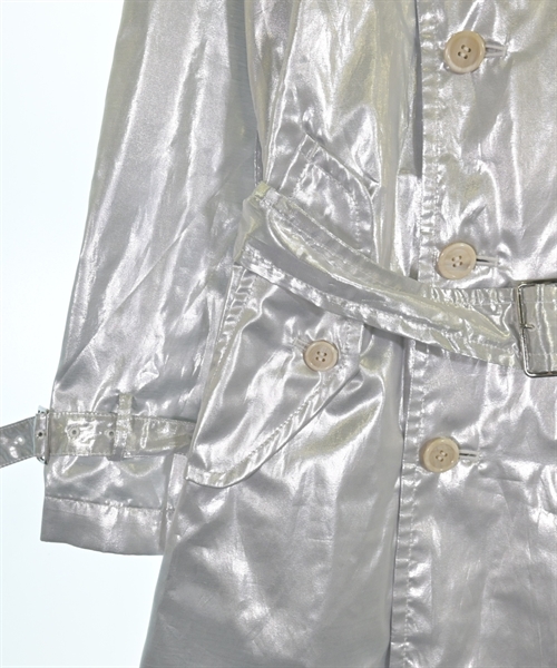 BLACK COMME des GARCONS（ブラックコムデギャルソン）トレンチコート シルバー サイズ:L メンズ/2200625167012