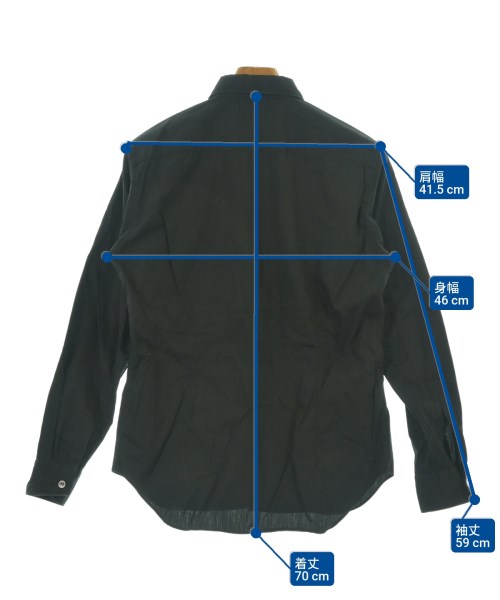 BLACK COMME des GARCONS（ブラックコムデギャルソン）カジュアルシャツ 黒 サイズ:S メンズ/2200626333034