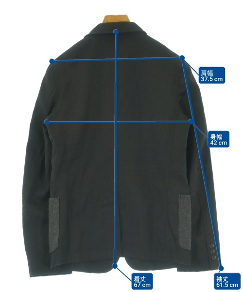 BLACK COMME des GARCONS（ブラックコムデギャルソン）ジャケット 黒 サイズ:XS メンズ/2200626669058