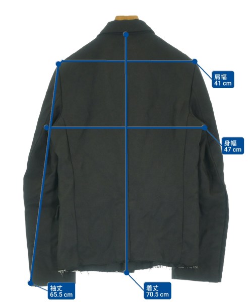 BLACK COMME des GARCONS（ブラックコムデギャルソン）ジャケット 黒 サイズ:S メンズ/2200627086021