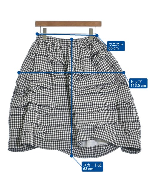 BLACK COMME des GARCONS（ブラックコムデギャルソン）ひざ丈スカート 黒 サイズ:XS レディース/2200629986046