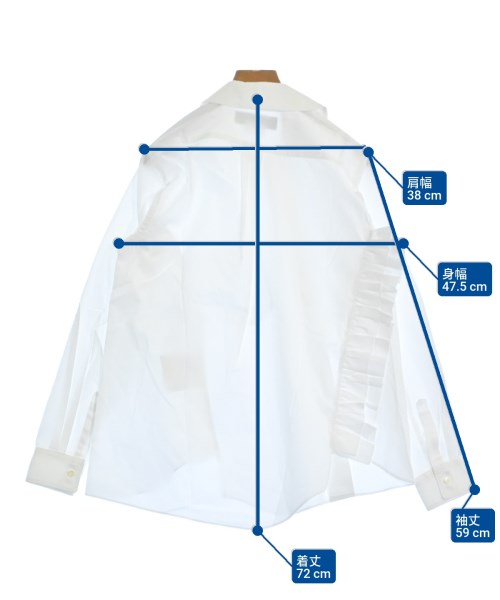 BLACK COMME des GARCONS（ブラックコムデギャルソン）カジュアルシャツ 白 サイズ:XS レディース/2200629986305