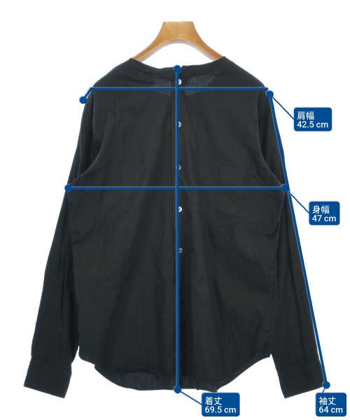 BLACK COMME des GARCONS（ブラックコムデギャルソン）カジュアルシャツ 黒 サイズ:M レディース/2200553133103