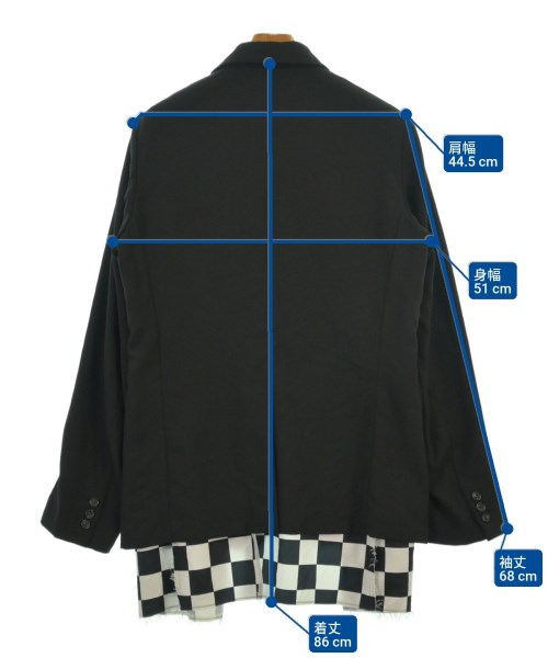 BLACK COMME des GARCONS（ブラックコムデギャルソン）ジャケット 黒 サイズ:L メンズ/2200611705303