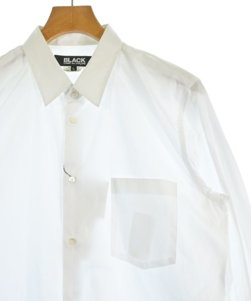 BLACK COMME des GARCONS（ブラックコムデギャルソン）カジュアルシャツ 白 サイズ:L メンズ/2200611705419