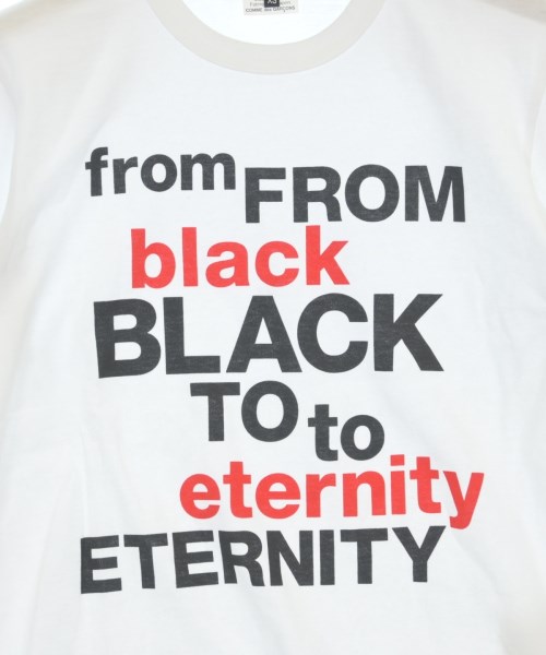BLACK COMME des GARCONS（ブラックコムデギャルソン）Tシャツ・カットソー 白 サイズ:XS レディース/2200612073029