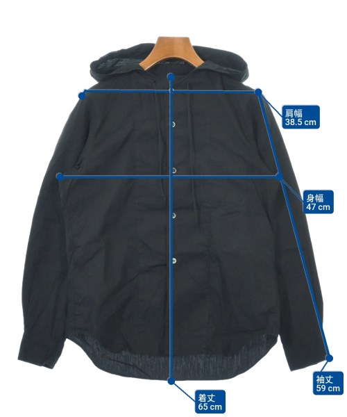 BLACK COMME des GARCONS（ブラックコムデギャルソン）カジュアルシャツ 黒 サイズ:S レディース/2200612384064