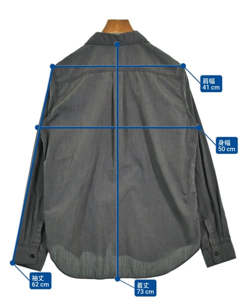 BLACK COMME des GARCONS（ブラックコムデギャルソン）カジュアルシャツ グレー サイズ:M メンズ/2200609352021