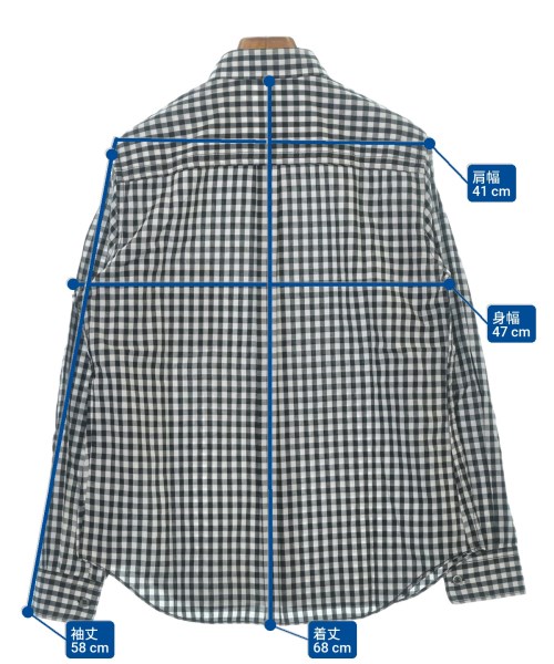 BLACK COMME des GARCONS（ブラックコムデギャルソン）カジュアルシャツ 黒 サイズ:M レディース/2200612000117