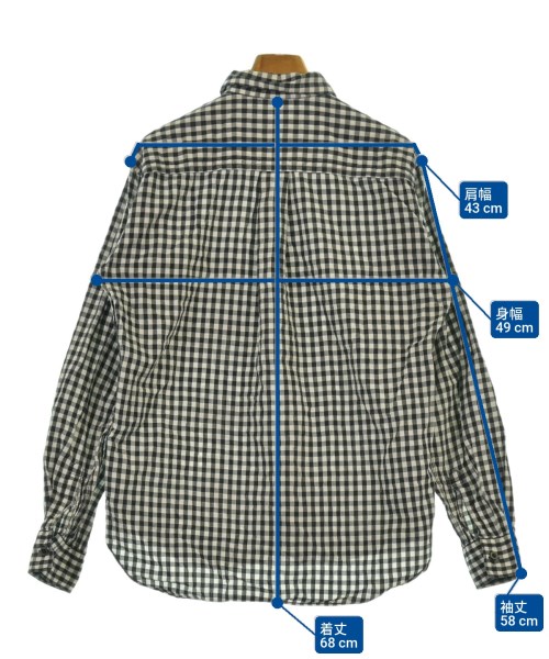 BLACK COMME des GARCONS（ブラックコムデギャルソン）カジュアルシャツ 黒 サイズ:M レディース/2200616928042