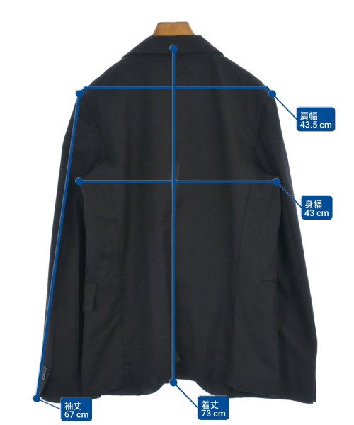 BLACK COMME des GARCONS（ブラックコムデギャルソン）カジュアルジャケット 黒 サイズ:L メンズ/2200619980047