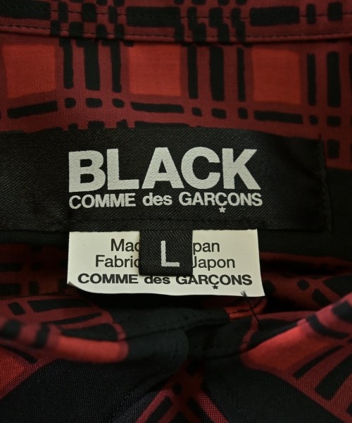 BLACK COMME des GARCONS（ブラックコムデギャルソン）カジュアルシャツ 赤 サイズ:L メンズ/2200601504145