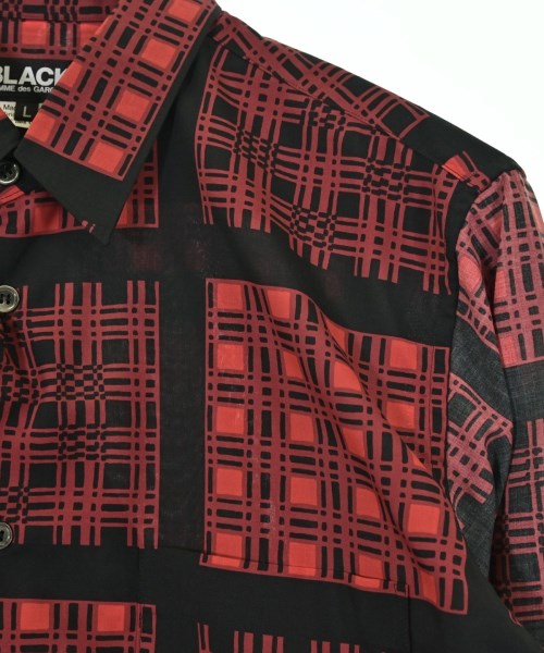 BLACK COMME des GARCONS（ブラックコムデギャルソン）カジュアルシャツ 赤 サイズ:L メンズ/2200601273256