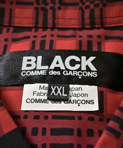 BLACK COMME des GARCONS（ブラックコムデギャルソン）カジュアルシャツ 赤 サイズ:XXL メンズ/2200604852052