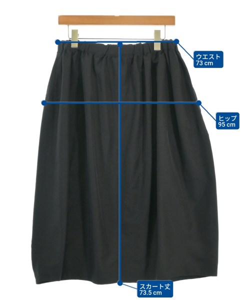 BLACK COMME des GARCONS（ブラックコムデギャルソン）ロング・マキシ丈スカート 黒 サイズ:S レディース/2200673003058