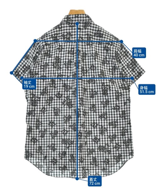 BLACK COMME des GARCONS（ブラックコムデギャルソン）カジュアルシャツ 黒 サイズ:M メンズ/2200670298068