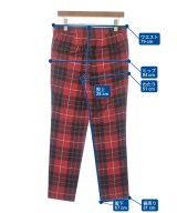 BLACK COMME des GARCONS（ブラックコムデギャルソン）クロップドパンツ 赤 サイズ:S メンズ/2200673904119