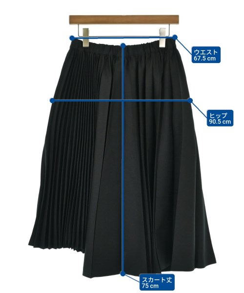 BLACK COMME des GARCONS（ブラックコムデギャルソン）ロング・マキシ丈スカート 黒 サイズ:XS レディース/2200674873063