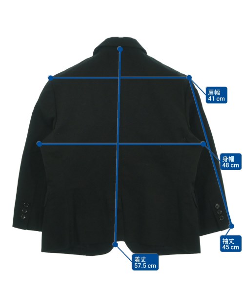 BLACK COMME des GARCONS（ブラックコムデギャルソン）テーラードジャケット 黒 サイズ:M レディース/2200675575072