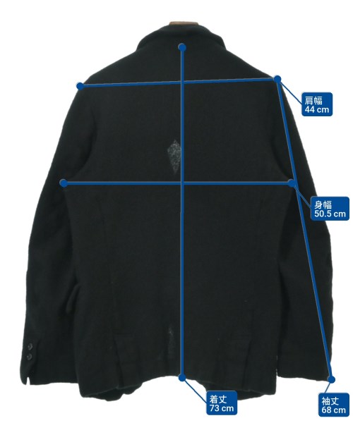 BLACK COMME des GARCONS（ブラックコムデギャルソン）カジュアルジャケット 黒 サイズ:M メンズ/2200676286014