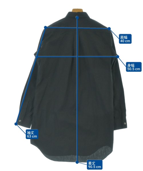 BLACK COMME des GARCONS（ブラックコムデギャルソン）カジュアルシャツ 黒 サイズ:M メンズ/2200677131108