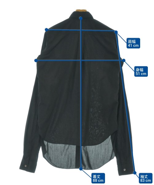 BLACK COMME des GARCONS（ブラックコムデギャルソン）カジュアルシャツ 黒 サイズ:M メンズ/2200677131115