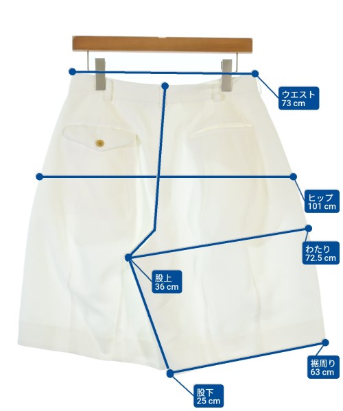 BLACK COMME des GARCONS（ブラックコムデギャルソン）ショートパンツ 白 サイズ:XS レディース/2200677427102