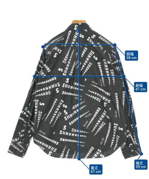BLACK COMME des GARCONS（ブラックコムデギャルソン）カジュアルシャツ 黒 サイズ:S レディース/2200677884011