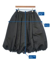 BLACK COMME des GARCONS（ブラックコムデギャルソン）ひざ丈スカート 黒 サイズ:XS レディース/2200678184011