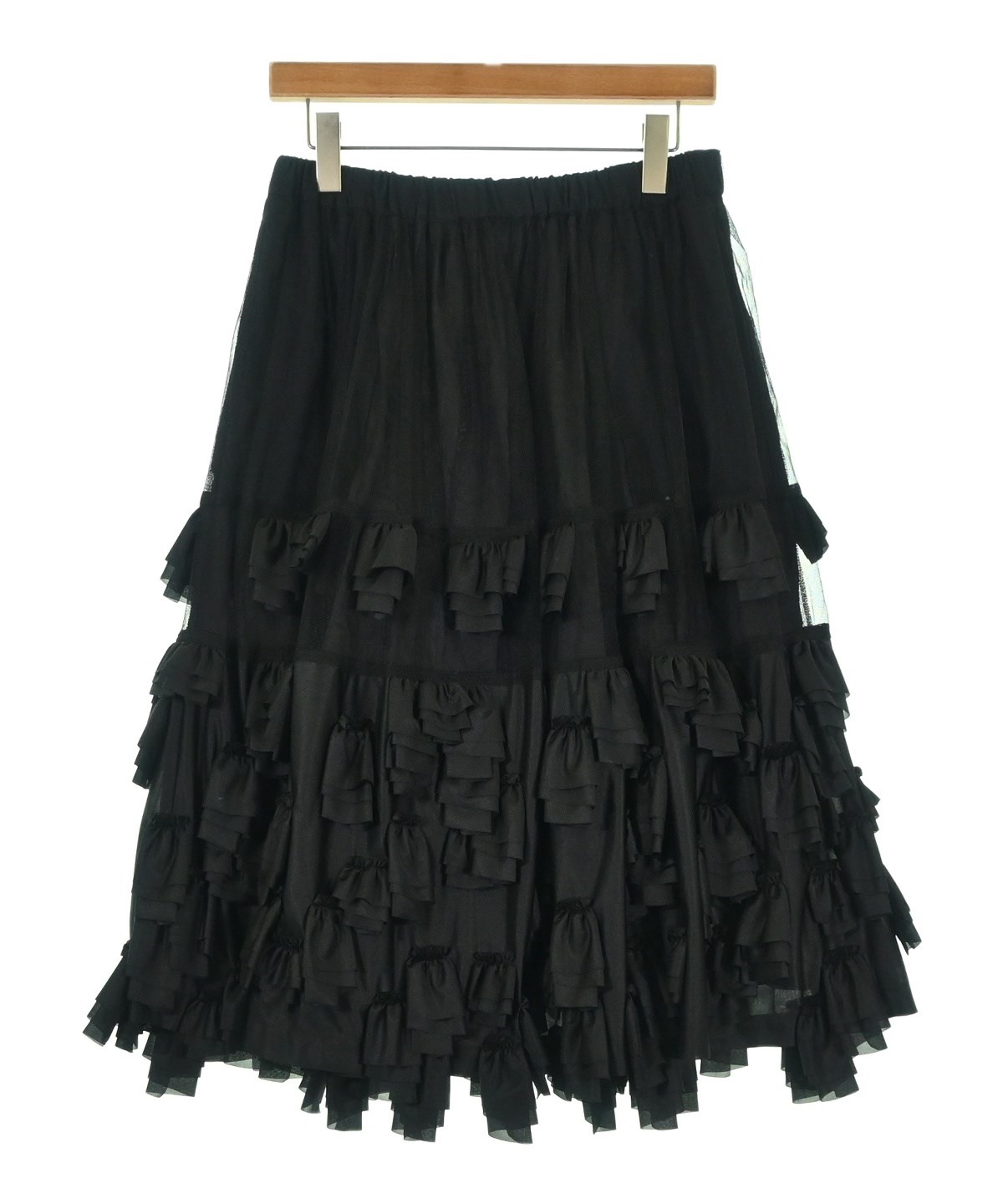 BLACKコムデギャルソン スカート BLACK COMME des GARCONS（ブラックコムデギャルソン）ひざ丈スカート