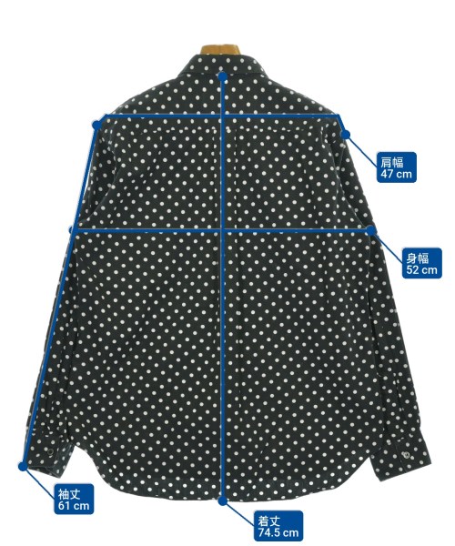 BLACK COMME des GARCONS（ブラックコムデギャルソン）カジュアルシャツ 黒 サイズ:L メンズ/2200678585023