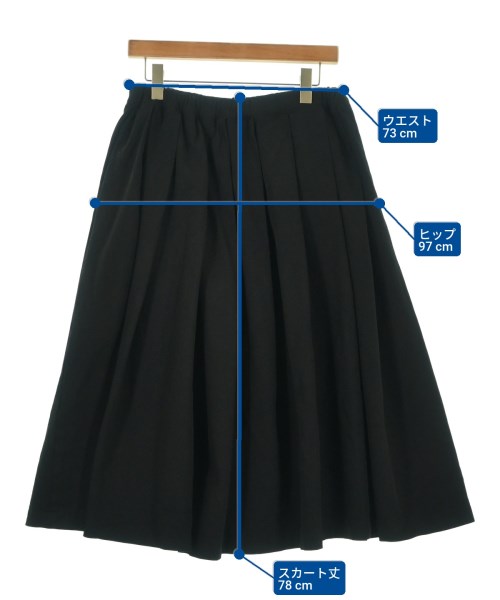 BLACK COMME des GARCONS（ブラックコムデギャルソン）ロング・マキシ丈スカート 黒 サイズ:S レディース/2200676044010