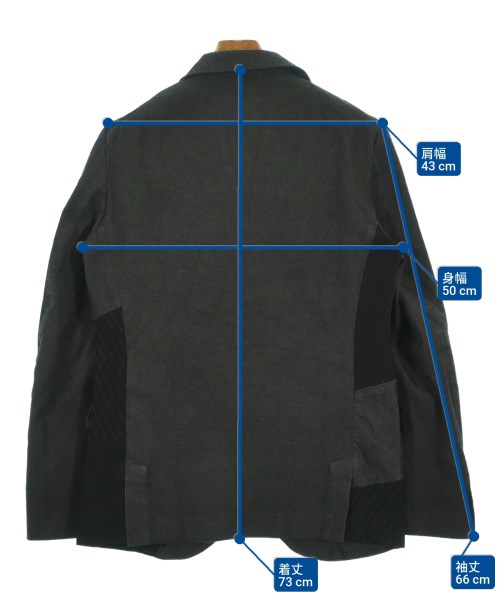 BLACK COMME des GARCONS（ブラックコムデギャルソン）カジュアルジャケット グレー サイズ:M メンズ/2200675001038