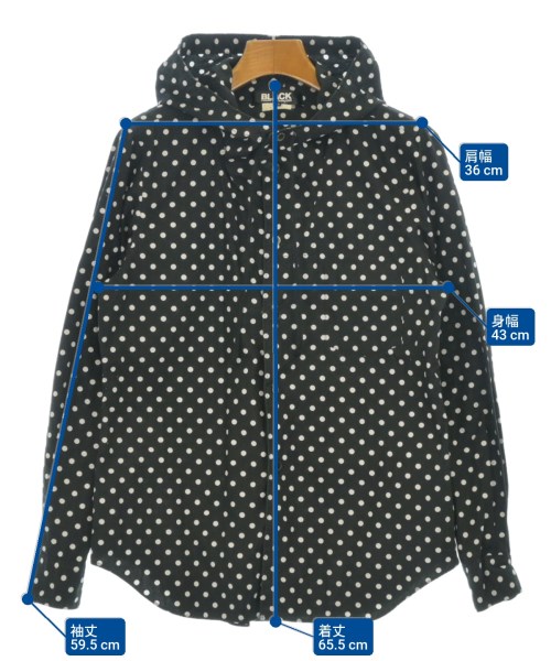 BLACK COMME des GARCONS（ブラックコムデギャルソン）カジュアルシャツ 黒 サイズ:M レディース/2200678884027
