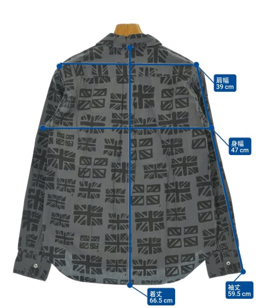 BLACK COMME des GARCONS（ブラックコムデギャルソン）カジュアルシャツ グレー サイズ:S メンズ/2200677287041
