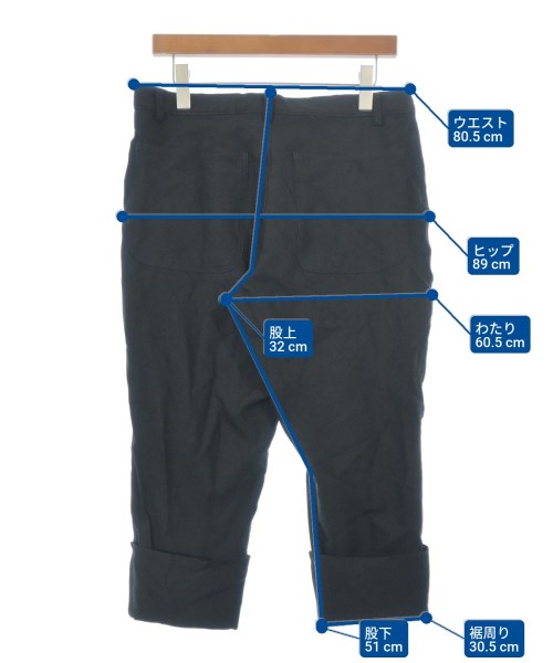 BLACK COMME des GARCONS（ブラックコムデギャルソン）クロップドパンツ 黒 サイズ:S レディース/2200695195014