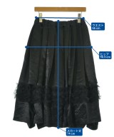 BLACK COMME des GARCONS（ブラックコムデギャルソン）ロング・マキシ丈スカート 黒 サイズ:XS レディース/2200695830021